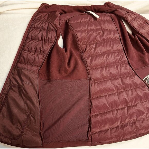 Lululemon Womens Vest Down For It All Goose Down Vest Size 8 D.Red 700 Fill $148 - Picture 11 of 13